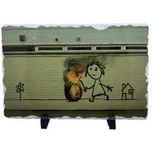 Fire Design Printed Slate