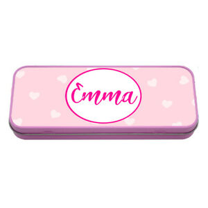 Stationery and Pencil Tin - Pink