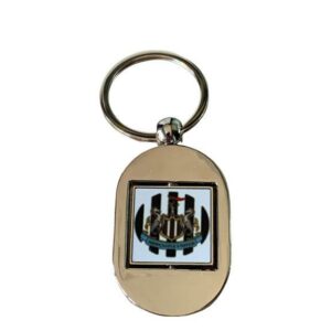 Newcastle Metal Keyring – Rotating Square