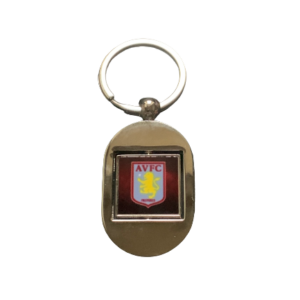 Aston Villa Metal Keyring – Rotating Square