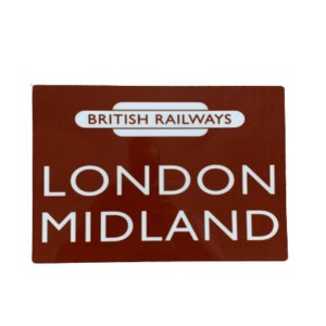 British Railways Sign On A Metal Sheet – Gloss Finish – 8 x 11 (A4) Landscape