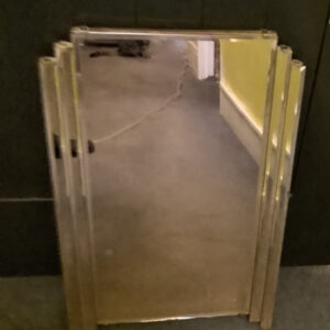 1930s Art Deco Peach Mirror