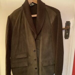 1960s Carnaby Street Suede And Woollen Cardigan Jacket By Adom