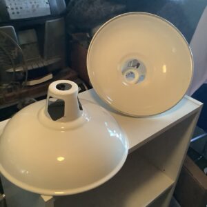 Pair Of Industrial Lampshades